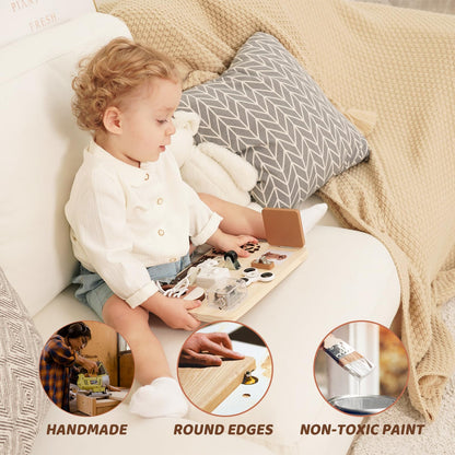 Busy Board Montessori Sensory Toys for Toddlers