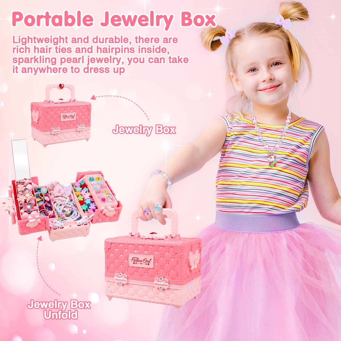 Jewelry Toys Set for Girls, 172 Pcs
