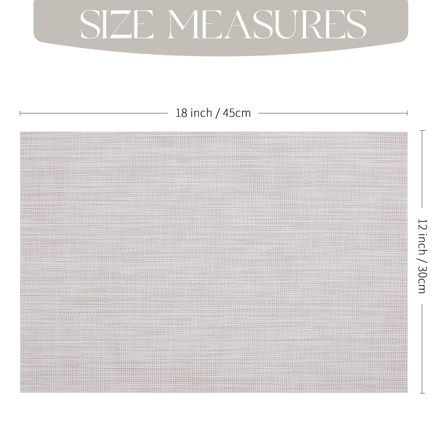 Set of 4 Woven Heat Resistant Placemats