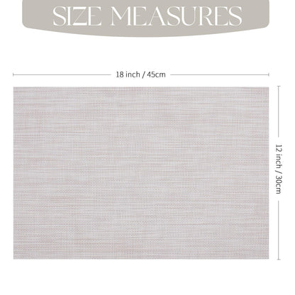 Set of 4 Woven Heat Resistant Placemats