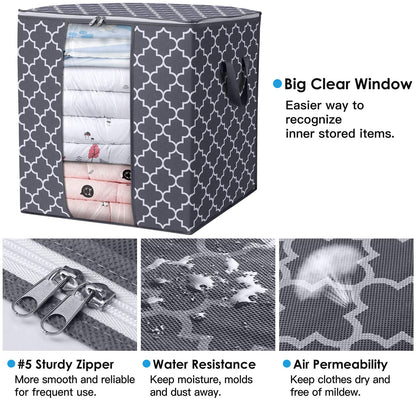 WISELIFE Large Storage Bags for Blankets and Clothes