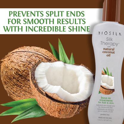 BioSilk Coconut Oil Leave-In Treatment for Frizz