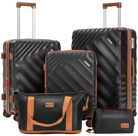 5-Piece Rosamo Expandable Luggage Set with Spinner Wheels
