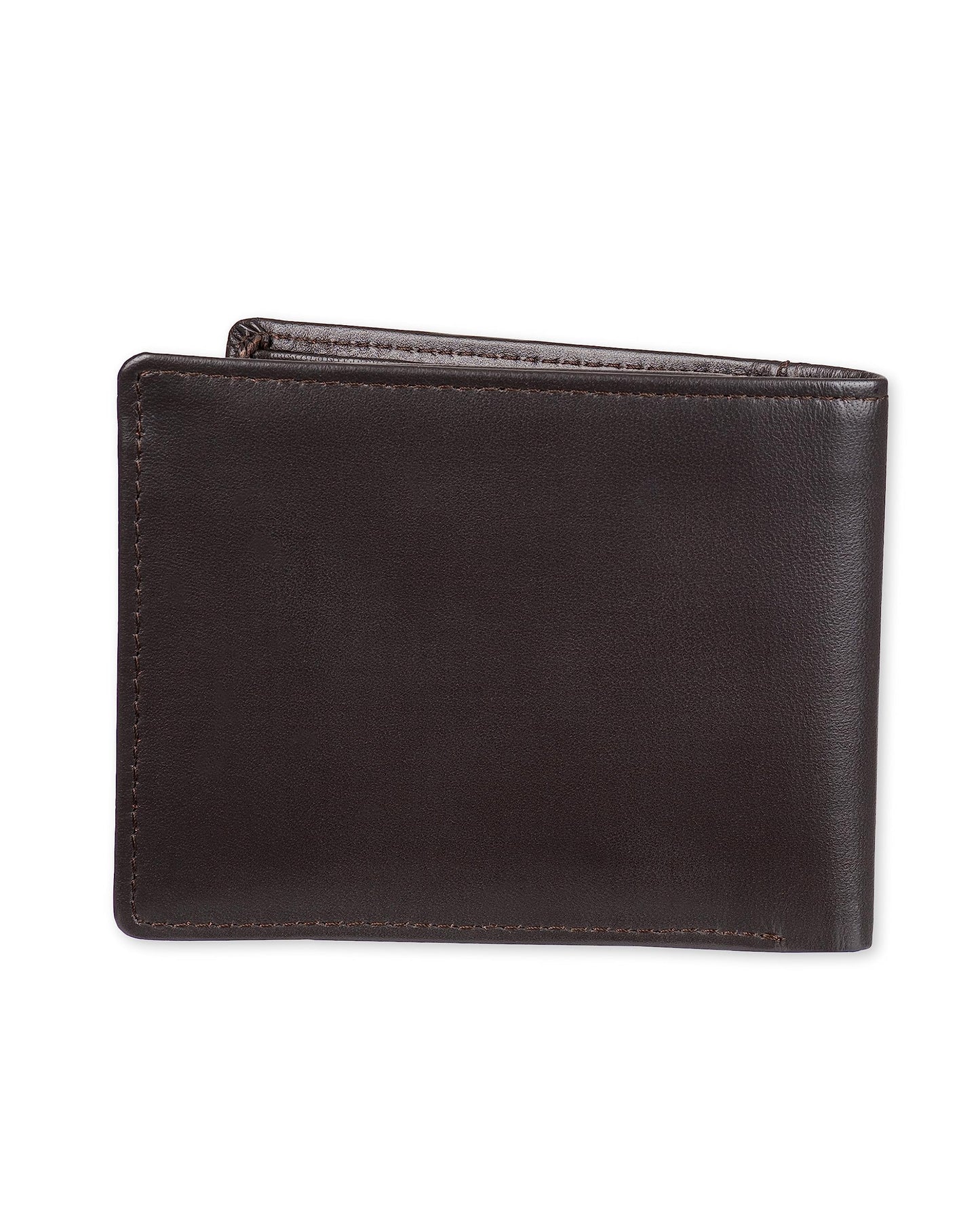 Amazon Essentials Men's Bifold Wallet with Coin Pocket, Dark Brown, One Size