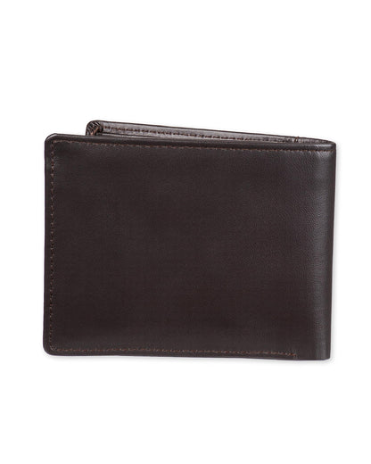 Amazon Essentials Men's Bifold Wallet with Coin Pocket, Dark Brown, One Size