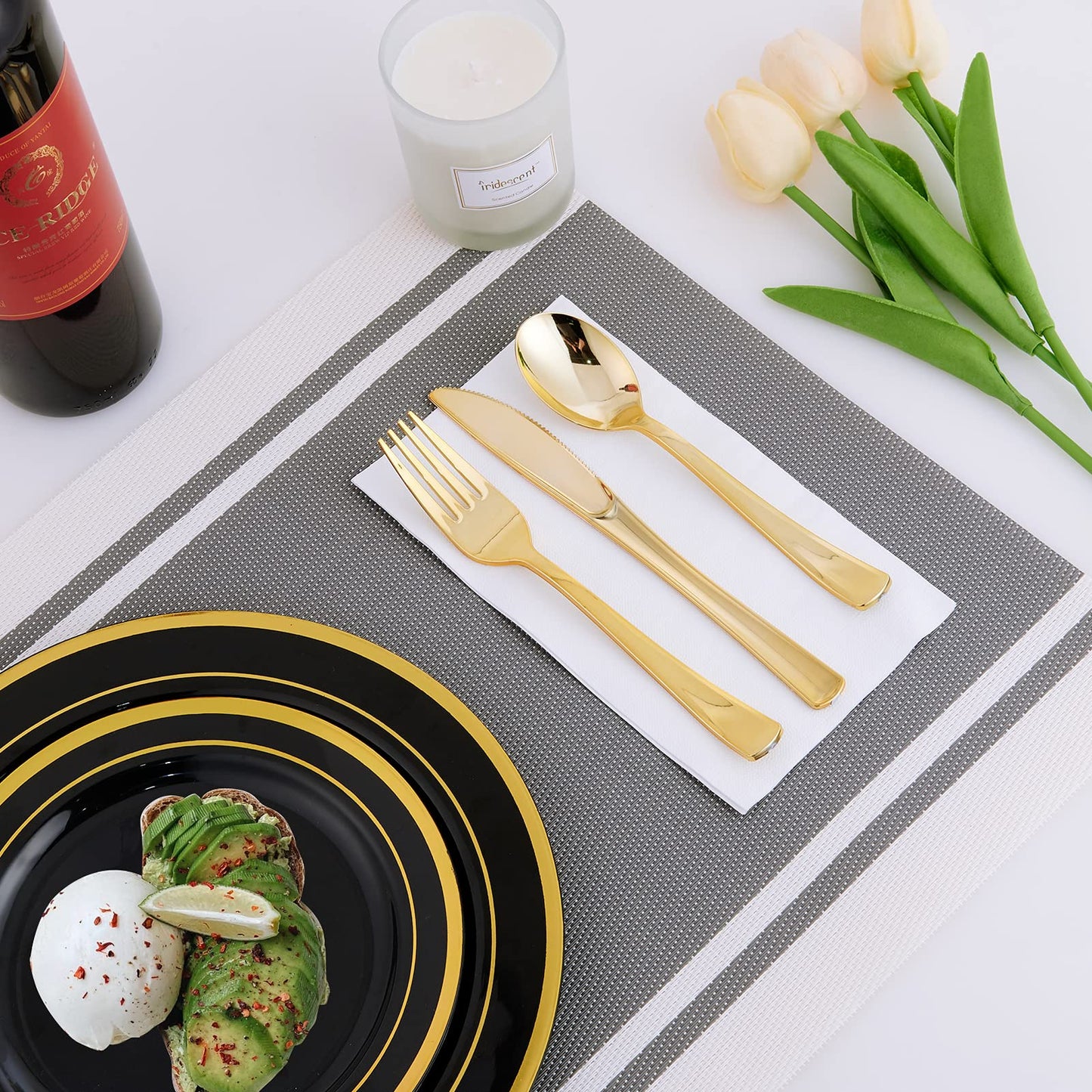 125 Count Dinnerware Set for 25 Guests