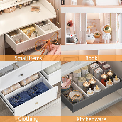 Adjustable 5-Pack Drawer Dividers for Storage
