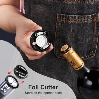 Electric Wine Opener Set with Aerator & Stoppers