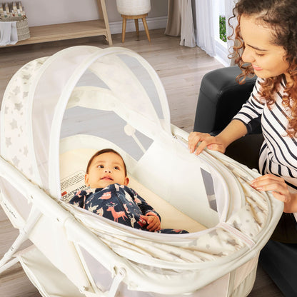 Dream On Me Portable Baby Bassinet with Canopy