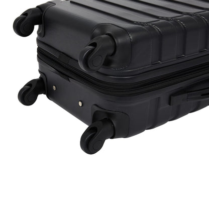 Wrangler Miami Luggage & Packing Cubes, Black, 4 Piece Set