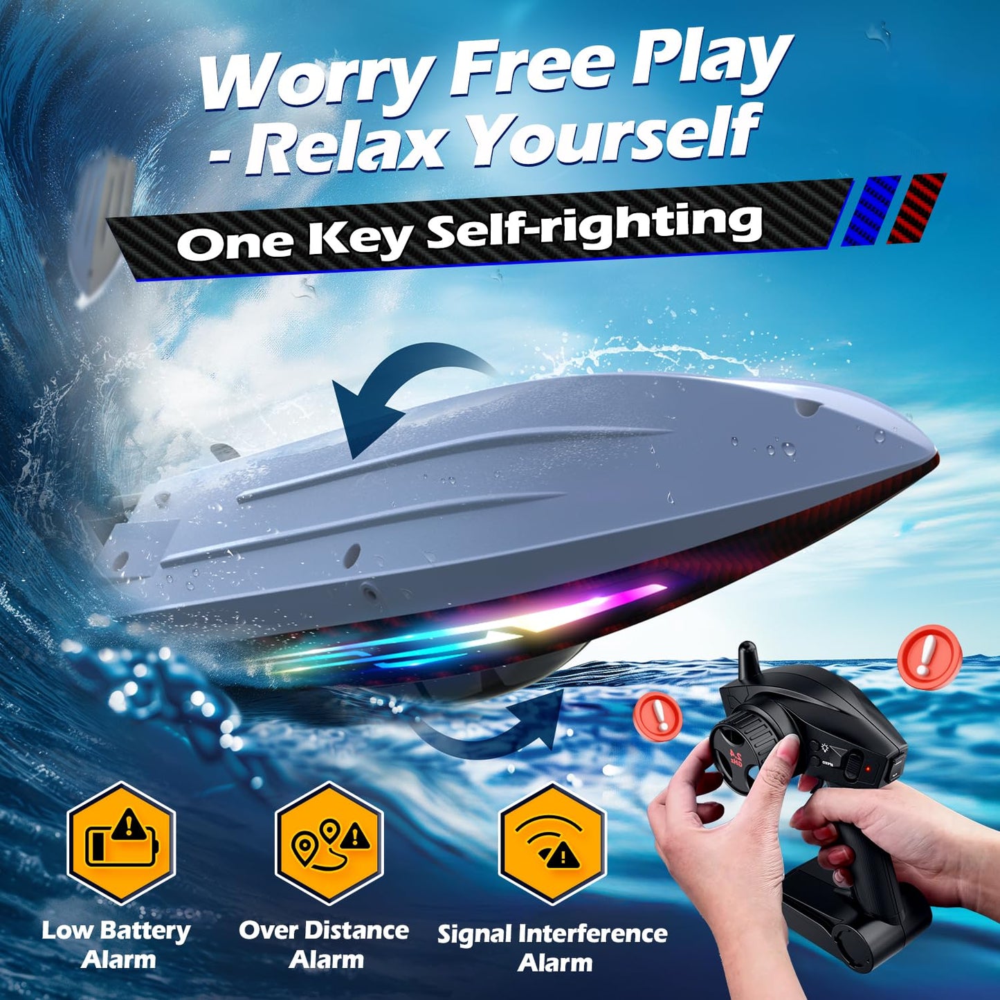 RC Boat 30KMH Remote Control Fast Speed Water Play