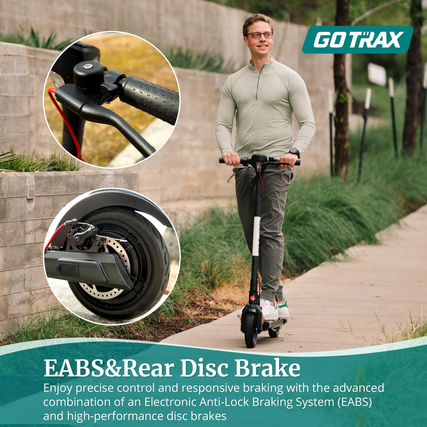 Gotrax Apex XL 8.5" Solid Tires, Max 12 Miles Range and 15.5Mph Speed, Bright Headlight and Taillight, Big LED Display, Aluminum Alloy Frame, Foldable Commuting Escooter for Adults, Black