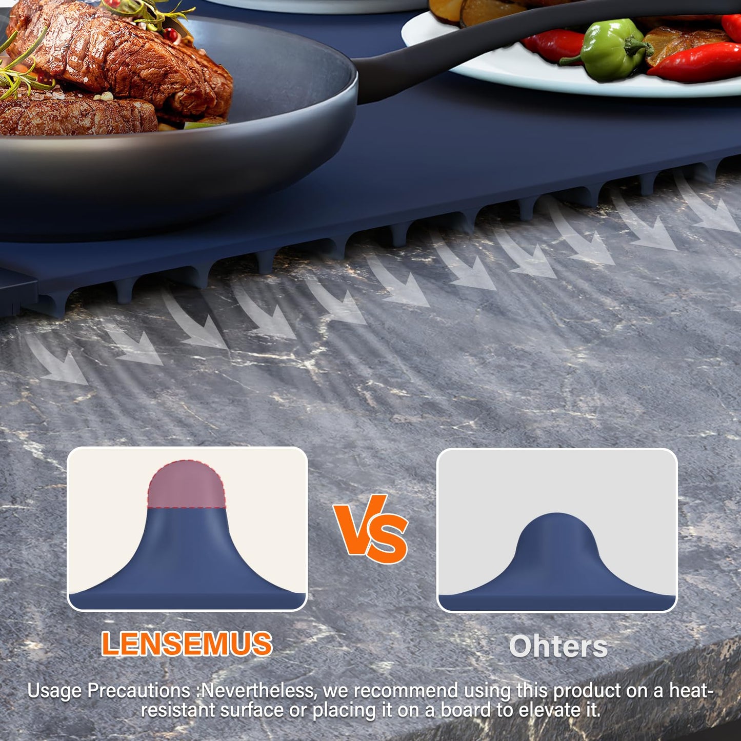 LENSEMUS Electric Warming Tray with Timer and Control