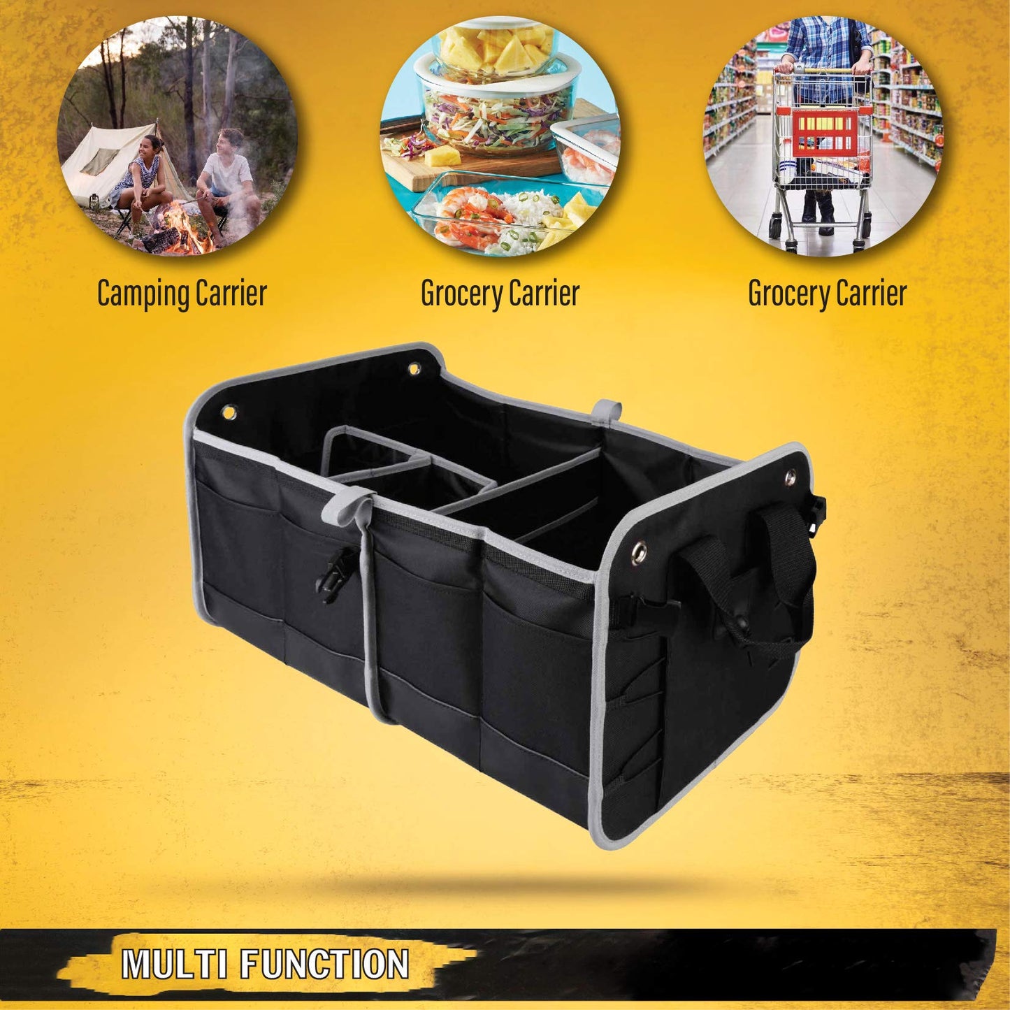 TAHOE TRAILS 23" Foldable Car Trunk Organizer