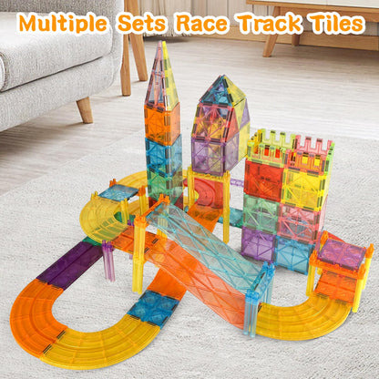 Magnetic Race Track Building Toy for Kids