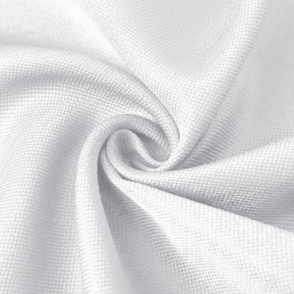BIFENBI 2 Pack Rectangle Tablecloth - 60x104 Inch - Linen Textured Table Cloth Wrinkle Free Washable Decorative Fabric Table Cover for Buffet Banquet Parties Event Holiday Dinner. White