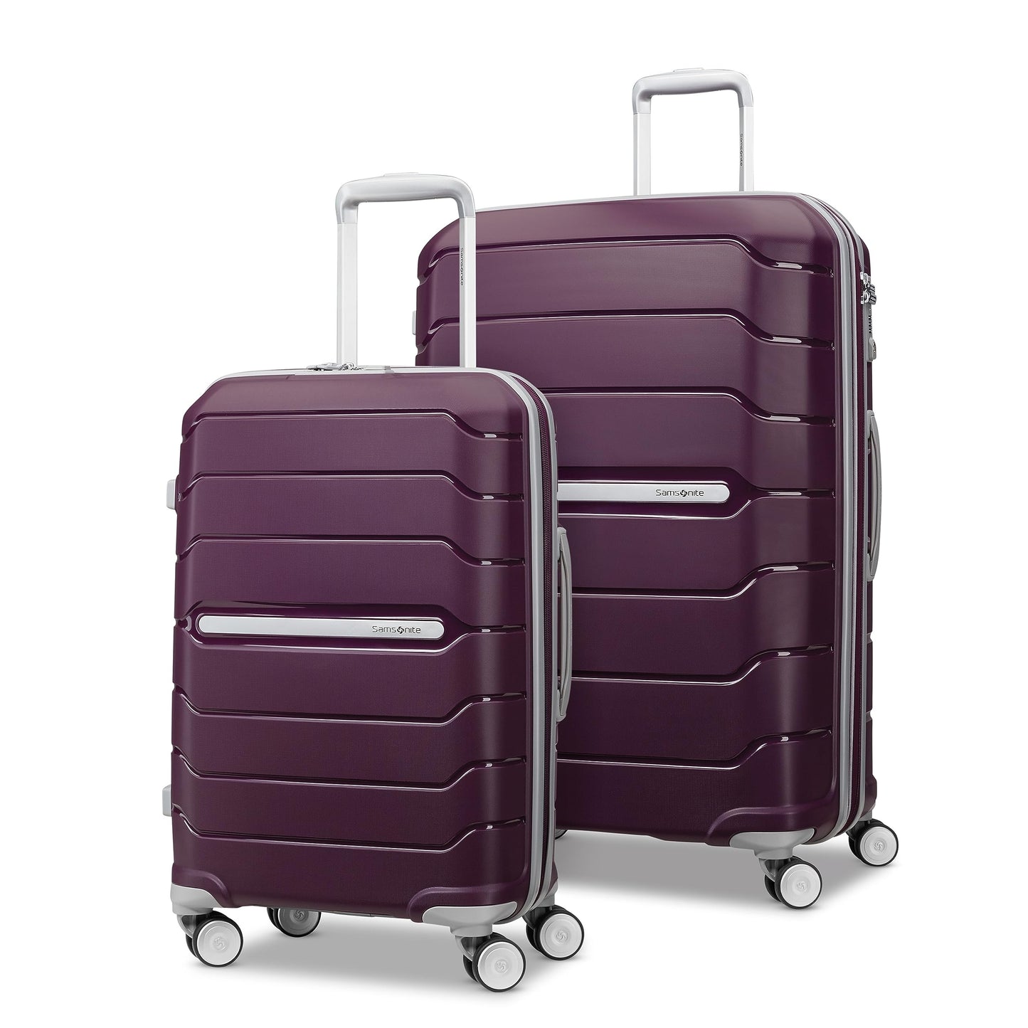 Samsonite Freeform Hardside Expandable with Double Spinner Wheels, Amethyst Purple, 2-Piece Set (20/28)