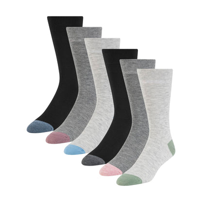 Ted Baker 6 Pack Black Crew Dress Socks