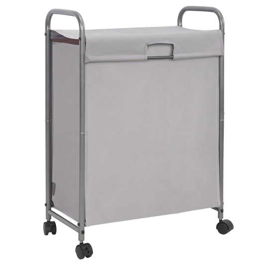 Rolling Laundry Hamper with Lid and Wheels