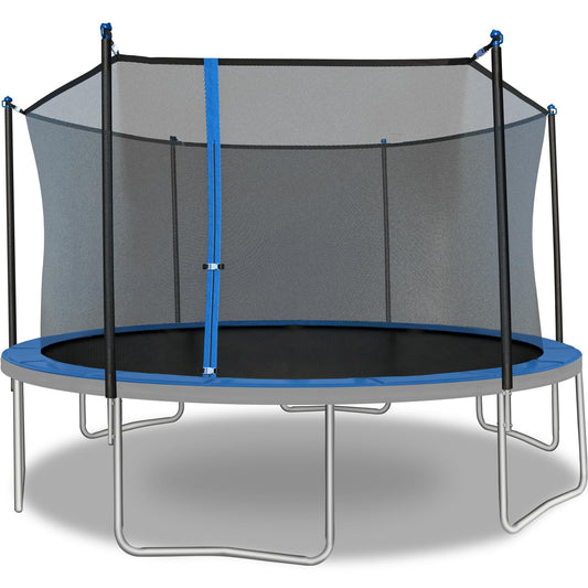 TruJump 14 Ft Round Trampoline with Safety Enclosure