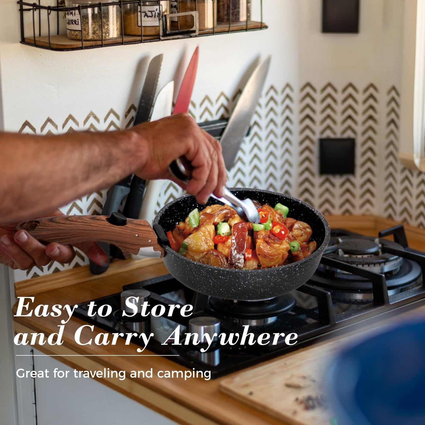 Nonstick Induction Cookware Set for Camping