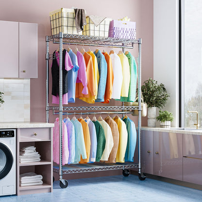 Heavy Duty Garment Rack with Wheels