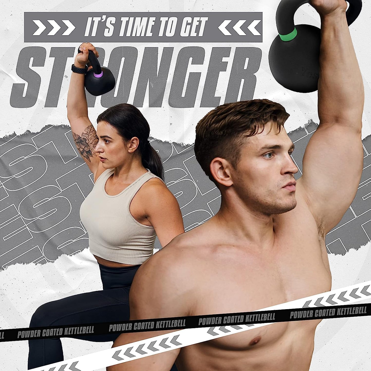 Yes4All 16 KG Cast Iron Kettlebell with Handle