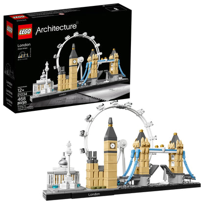 LEGO Architecture London Skyline Collection 21034 Building Set Model Kit and Gift for Kids and Adults (468 pieces)