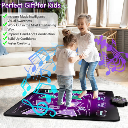 Kids Dance Mat - 2-Player Electronic Floor Game