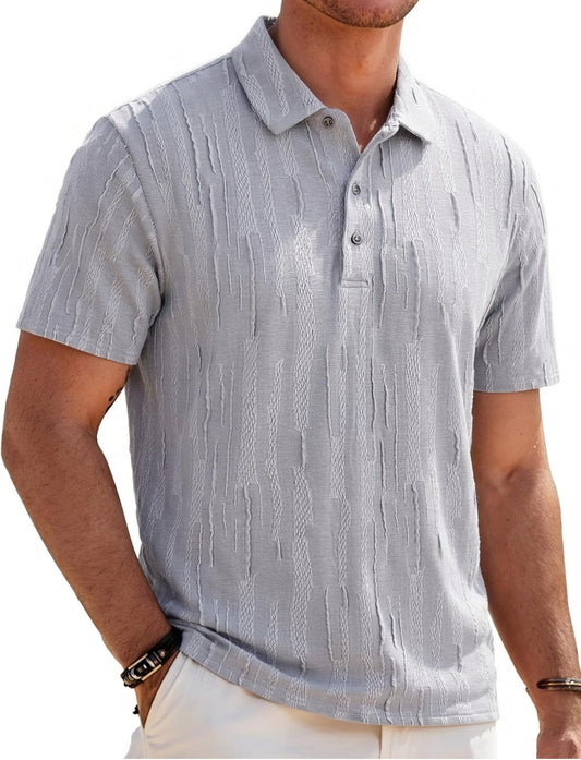 Knit Short Sleeve Polo Golf Shirt