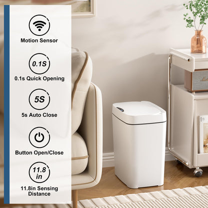 2 Pack Touchless Bathroom Trash Cans