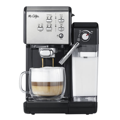 Mr. Coffee Programmable Espresso Machine with Frother