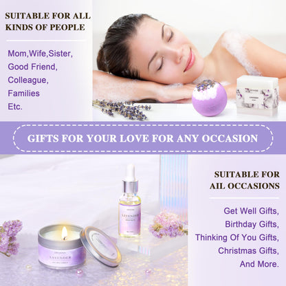 Lavender Spa Gift Set for Women and Moms