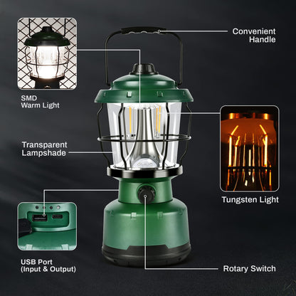 2500LM Rechargeable LED Camping Lantern