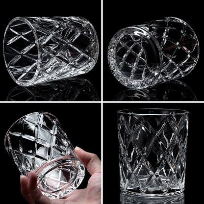 Whiskey Decanter Set with 4 Glasses Gift Box