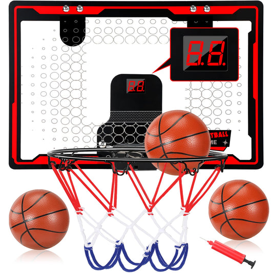 Indoor Mini Basketball Hoop with LED Scoreboard