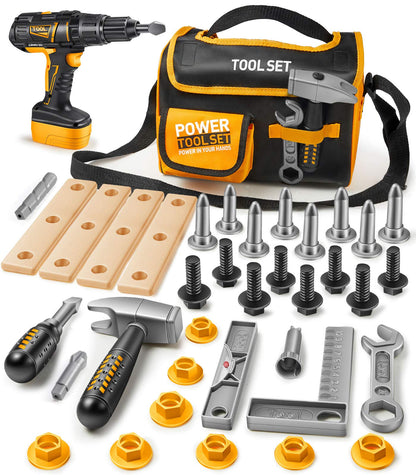 Toddler Tool Set with Electronic Drill Kit