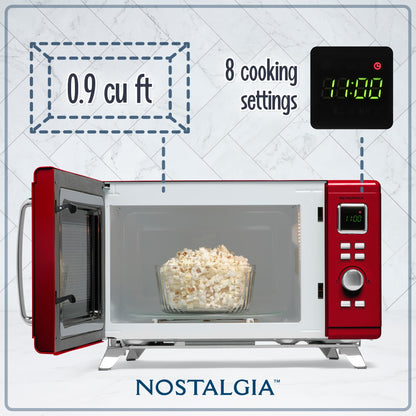 Nostalgia NMCMO9FTRD6A Microwave Oven