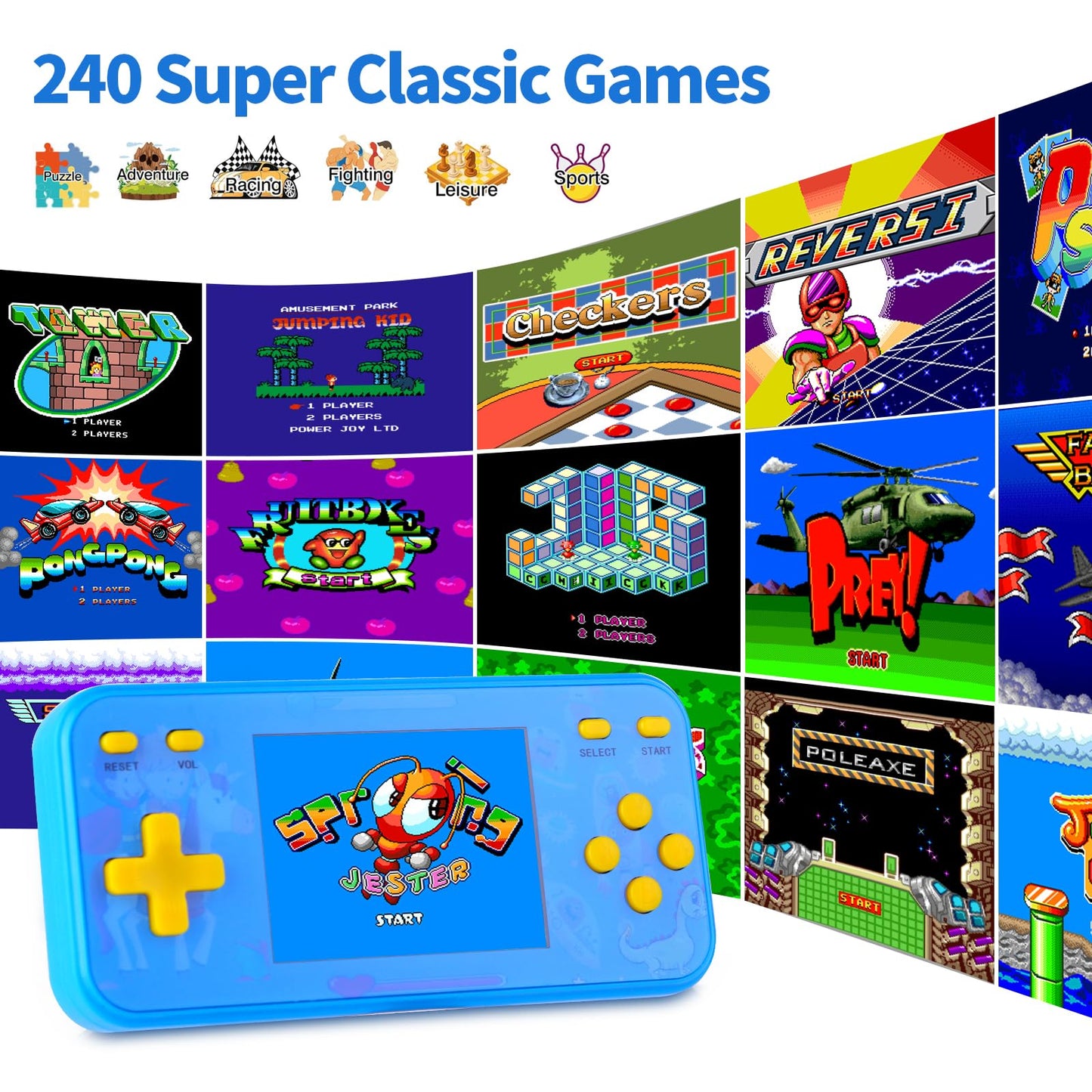 Handheld Game Console 240 Retro Games Portable