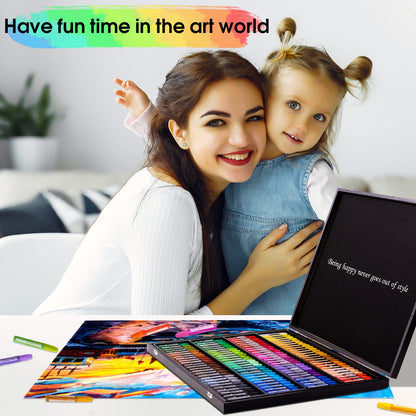 100 Piece Oil Pastels Art Supplies Set