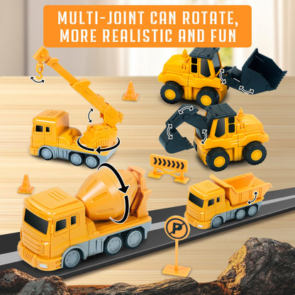 Transforming Robot Construction Vehicle Toy for Kids