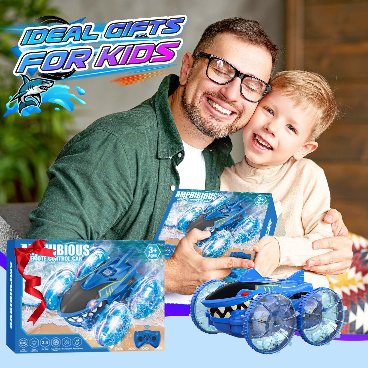 Amphibious Remote Control Car for Kids
