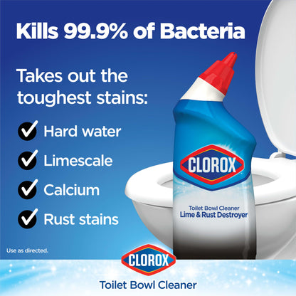 CLOROX Toilet Bowl Cleaner for Lime & Rust