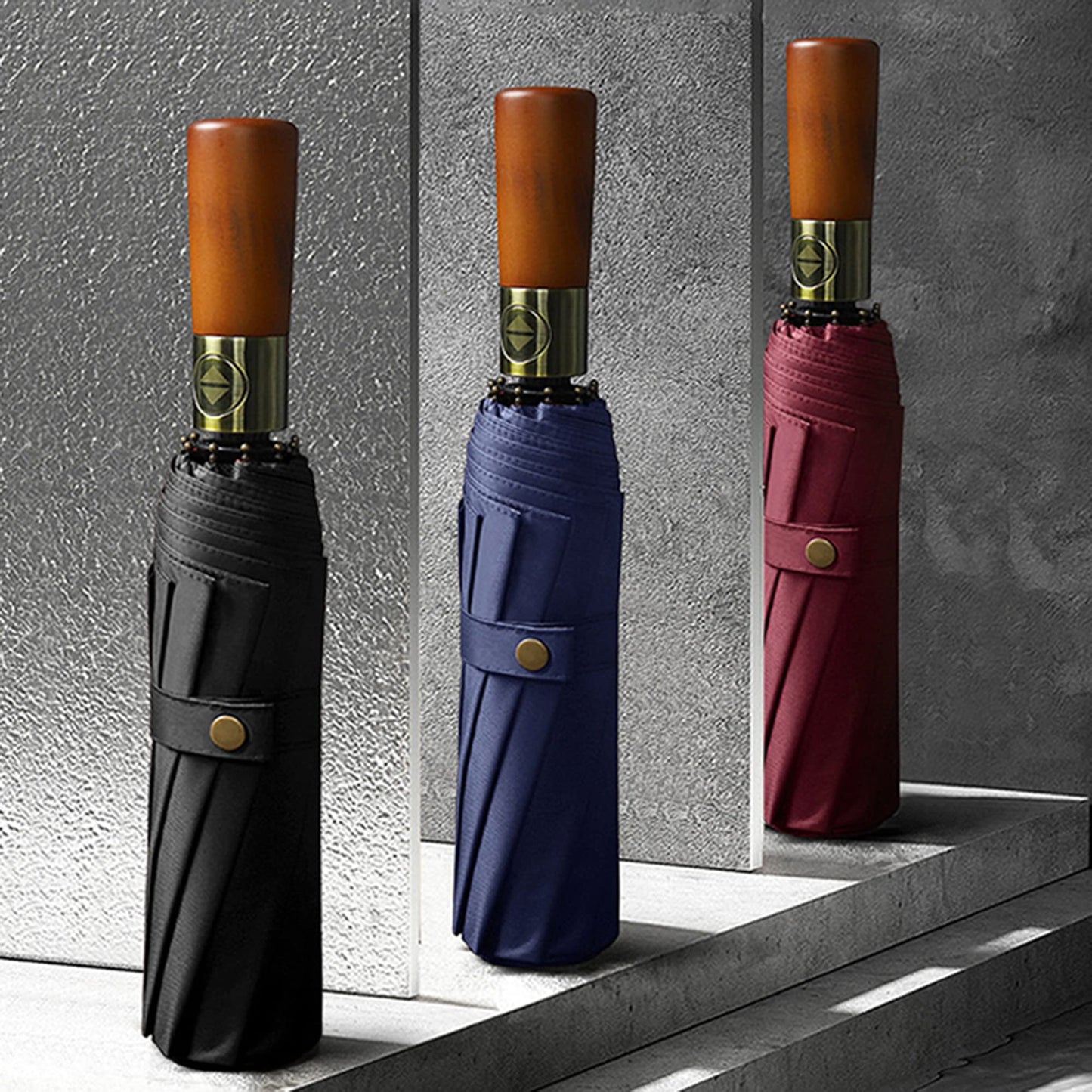 Compact Windproof Travel Umbrella with Automatic Open