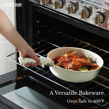 11-Piece CAROTE Nonstick Cookware Set with Removable Handles