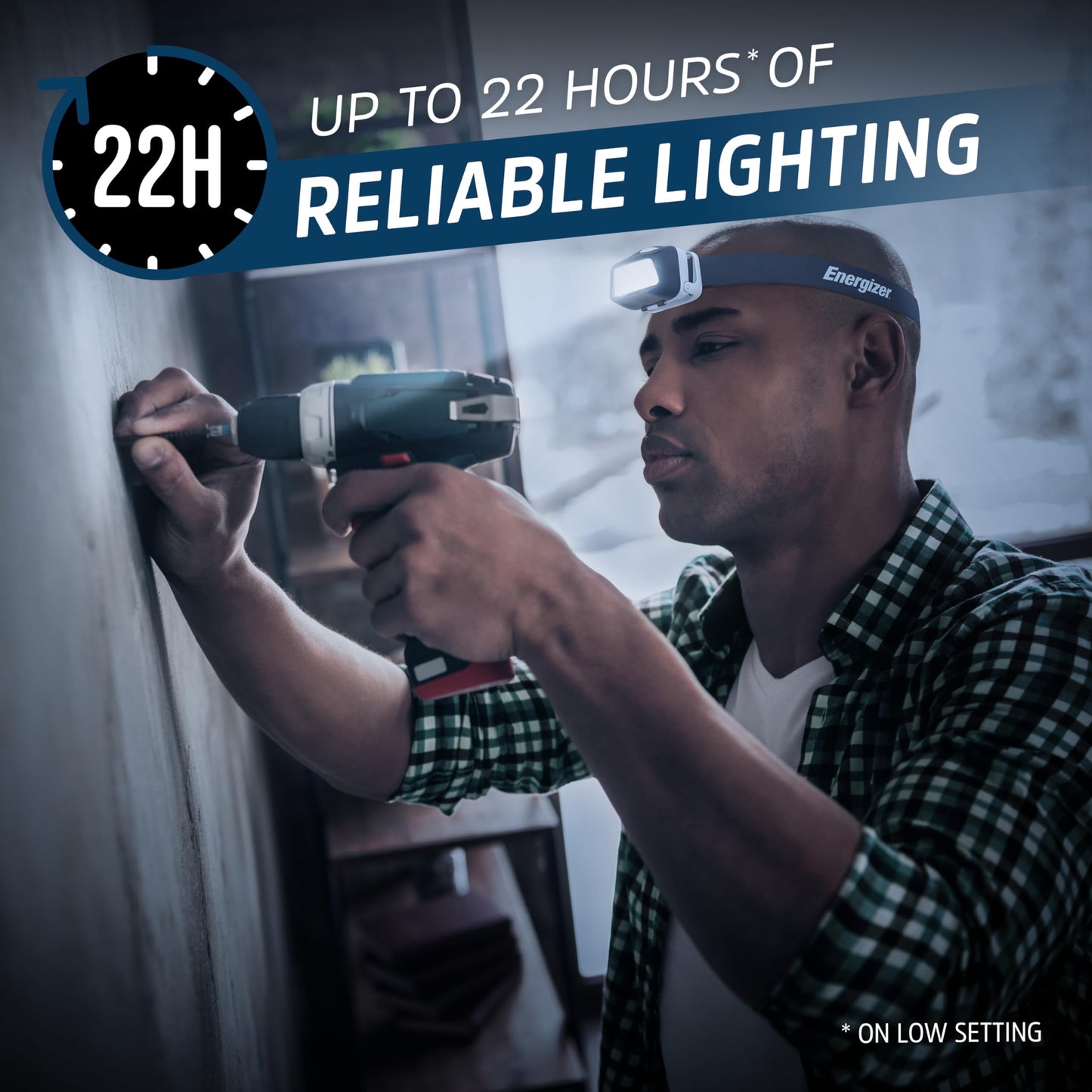 Energizer 500 Lumen LED Headlamp, Waterproof
