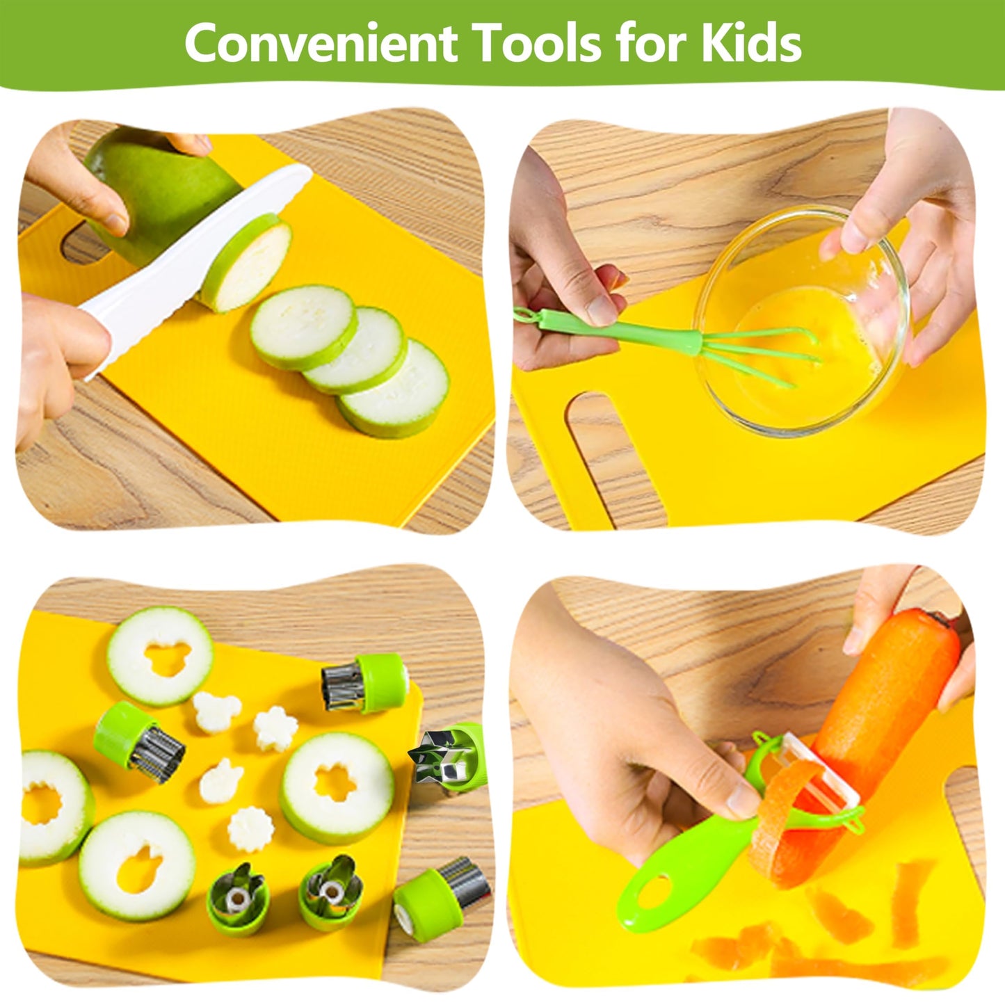 Kids 50 PCS Cooking Knife Set for Toddlers