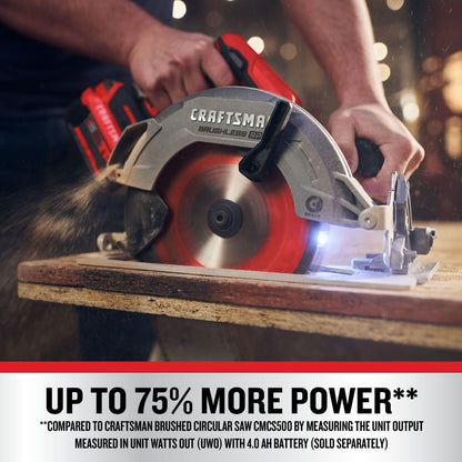 CRAFTSMAN 7-1/4" Cordless Circular Saw - Bare Tool