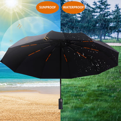 Compact Travel Umbrella - Windproof and Automatic