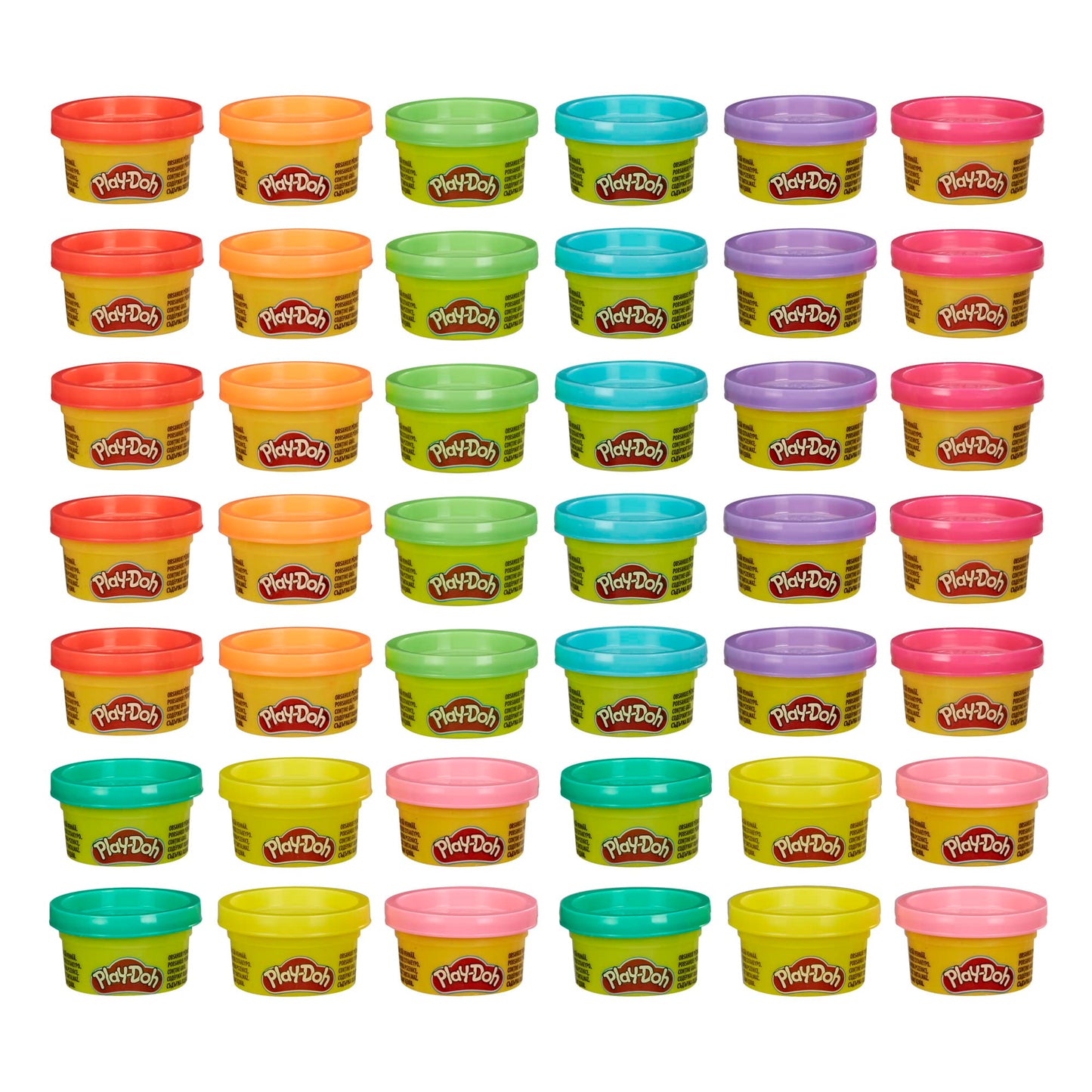 Play-Doh Bulk 42-Pack Cans for Kids Crafts